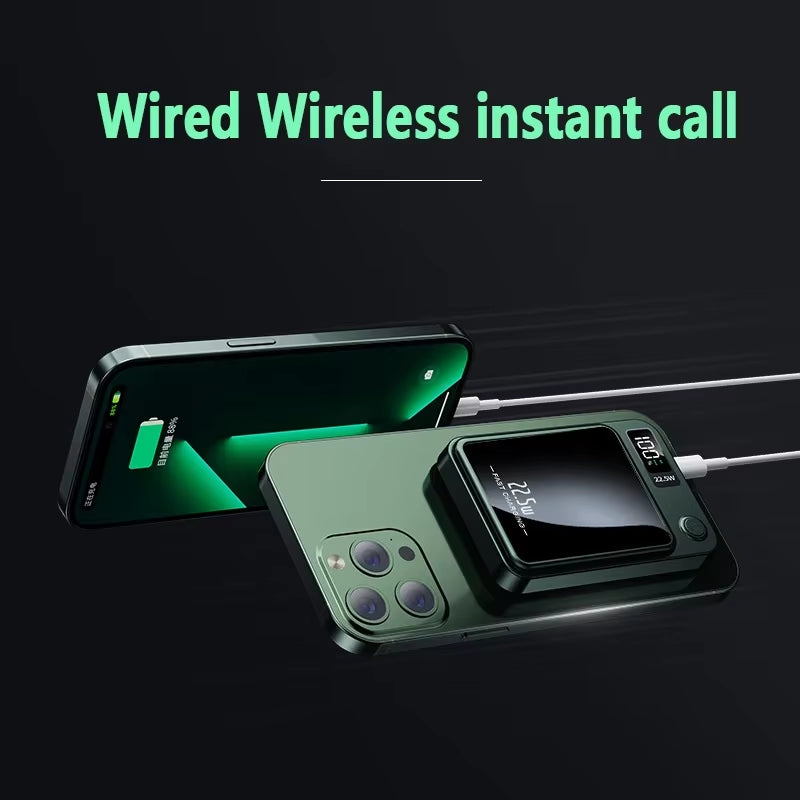 100000Mah Power Bank Magnetic Wireless 22.5W Ultra Capacity Super Fast Charging Magnetic Power Bank for Iphone15 Samsung Xiaomi.