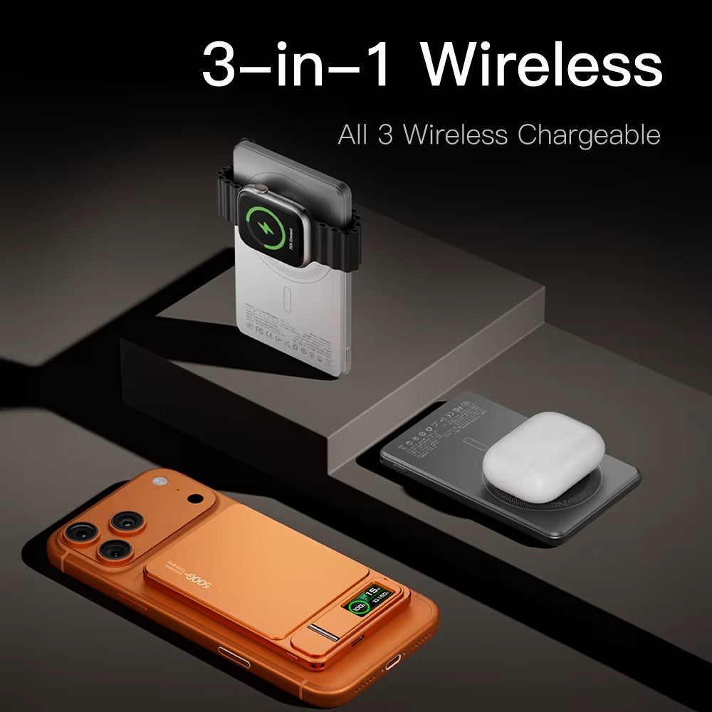 CCC 10000Mah Slim Original Power Bank for Magsafe,Magnetic Wireless 20W Fast Charging Portable Battery for Iphone 12-17 Iwatch