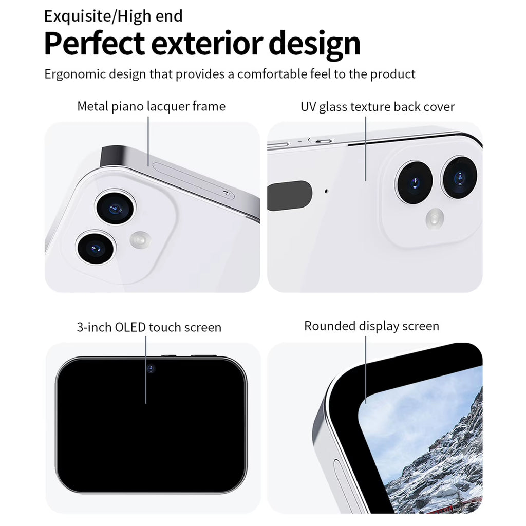 4K CCD Digital Camera 64MP Digital Video Camera with 3 Lens 3 Inch Touch Panel 16X Digital Zoom Built-In Flash IR Night Vision