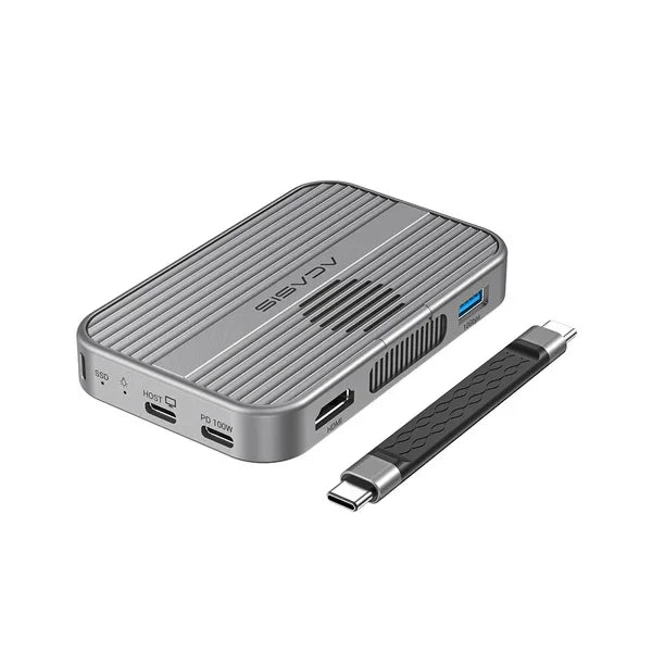 10Gbps Magnetic M.2 Nvme SSD Enclosure & USB-C Docking Station with Cooling Fan for Iphone 17/17 Pro/Iphone 16/16 Pro