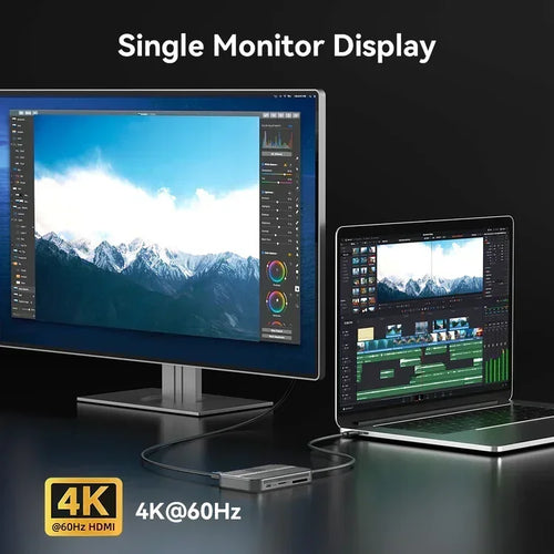 10Gbps Magnetic M.2 Nvme SSD Enclosure & USB-C Docking Station with Cooling Fan for Iphone 17/17 Pro/Iphone 16/16 Pro