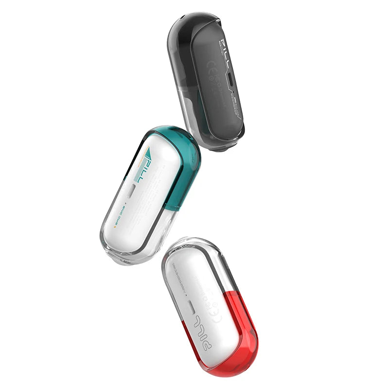 PILL OWS Open Ear Headphones Bluetooth 6.0 Hanging Earphones IPX4 Open Ear Clip Wireless Earbuds Built-In AI ENC Pill