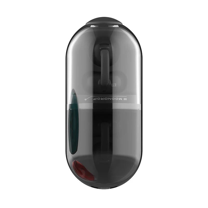 PILL OWS Open Ear Headphones Bluetooth 6.0 Hanging Earphones IPX4 Open Ear Clip Wireless Earbuds Built-In AI ENC Pill