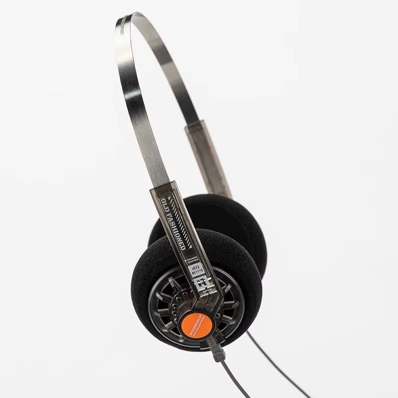 Old Fashioned On-Ear Headphone 0.78-2Pin 3.5Mm Three-Layer Rigid-Flex Composite Diaphragm Headset