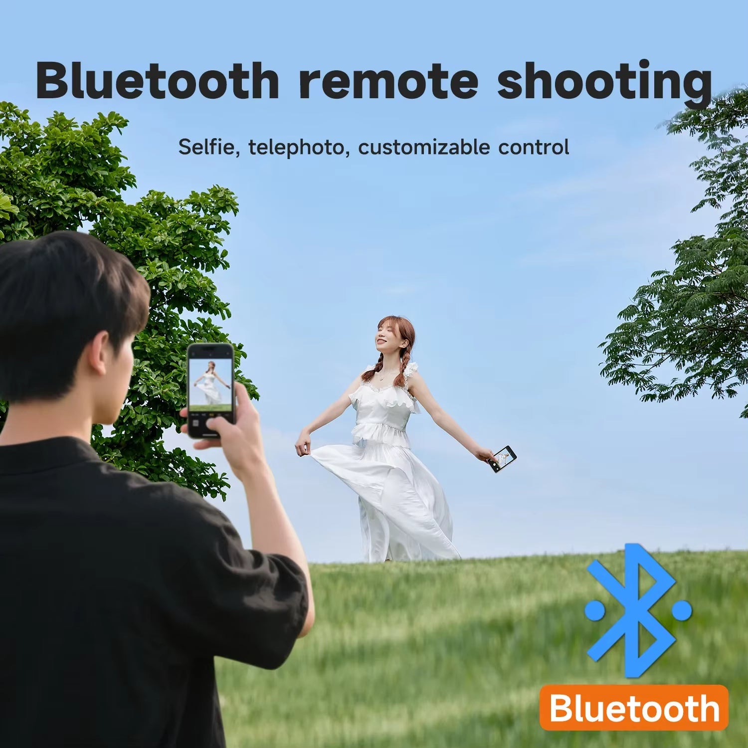 Xview Vlog Selfie Monitor Screen for Iphone & Android, Magnetic Wireless Rear Camera Phone Monitor with 164FT Range for Youtube